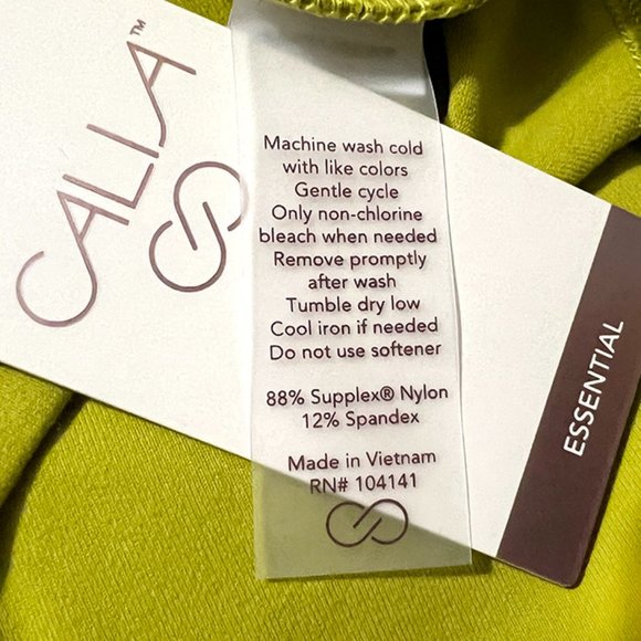 CALIA Women's Essentials Fitness Tank - Chartreuse NWT - Picture 7 of 10